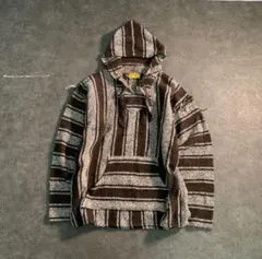 希少サイズ Vintage Hoodieメキシカンパーカー 茶色 XL