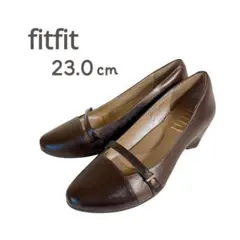 fitfit フィットフィット パンプス ストラップ 23.0 ブラウンのサムネイル