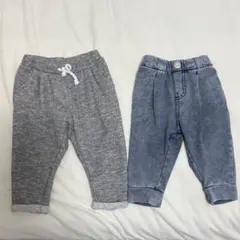 80サイズ　デニムパンツ　スウェットパンツ　長ズボン