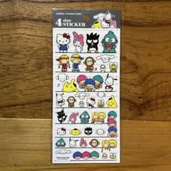 サンリオキャラクターズ　4サイズステッカー　レトロ　正規品