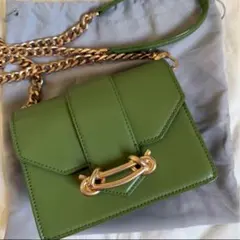 Charles & Keith チェーンショルダーバッグ グリーンのサムネイル