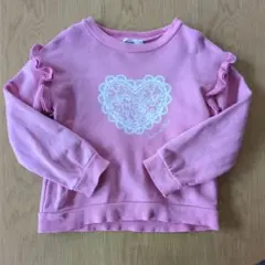 Noeil aime BeBe　ピンク ハート トレーナー　120