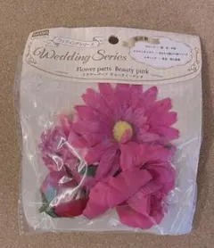 DAISO Wedding Series フラワーパーツ ビューティピンクのサムネイル