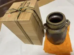 希少】忠孝窯 2003年刻印 琉球城焼 泡盛古酒 壺 泡盛 荒焼（アラヤチ