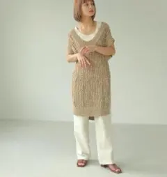 TODAYFUL　クロシェットニットベストのサムネイル