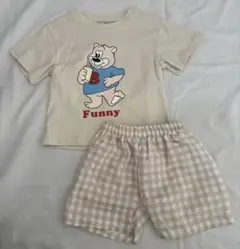 キッズ子供服 セットアップ クマ 80サイズ 新品未使用