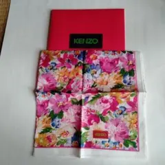 KENZO ハンカチ 花柄 ピンクのサムネイル