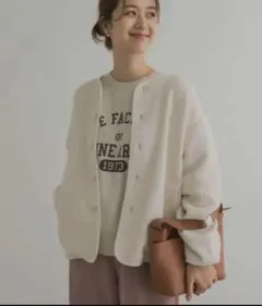 【URBAN RESEARCH DOORS】キルトノーカラージャケット