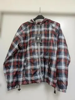 新品 WORK zapatear チェック柄 ナイロンジャケット フード付 M