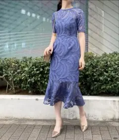美品✨ラグナムーン LADYリーフエンブロイダリーレースDRESSのサムネイル