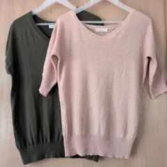 any SiS サマーニット　☆2点set☆　M size