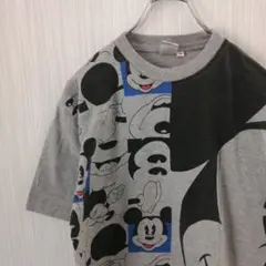 DISNEY　Tシャツ　半袖　グレー　ミッキーマウス