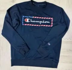 Champion チャンピオン　トレーナー　メンズ　ネイビー　M ロゴ　刺繍