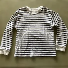 無印良品 ボーダー長袖カットソー 130