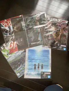 一番くじ　進撃の巨人　クリアポスター　6種セット　f賞