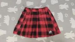 ‼️売り尽くしセール‼️赤黒チェック プリーツスカート❤ 130サイズ❤
