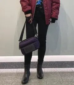 (L02349) DIESEL パッデッドナイロン ショルダーバッグ