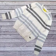 ま*お様 【アナログ】✨️冬服✨️ストライプデザイン ニットセーター 保温性ウー