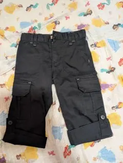 COMME CA ISM ブラックカーゴパンツ 90サイズ　2点セット