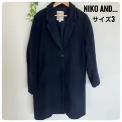 niko and... 《ニコアンド》チェスターコート ロングコート　レーヨン