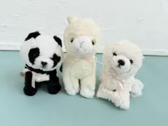 サンレモンフラッフィーズシリーズパンダ.アルパカ.シロクマ3体セット