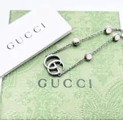 （週末セール）GUCCI シルバーブレスレット ダブルGのサムネイル