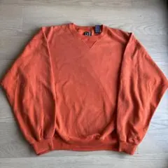 90s old gap スウェット　オレンジ　前V