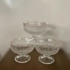 ガラス製デザートカップ 3個セット