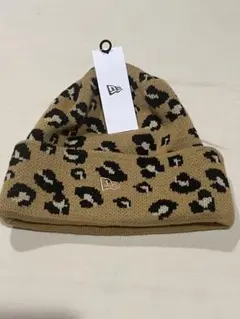 NEW ERA ヒョウ柄ニット帽 レディース