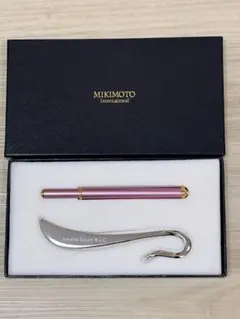 MIKIMOTO パール付ボールペン ブックマーカー セット - メルカリ