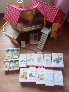 シルバニアファミリー　あかりの灯る大きなお家　ウサギファミリー 家具 未使用