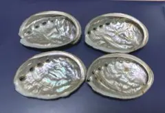 あわび貝殻　4個セット　貝殻　アワビ貝殻　工作　匿名配送