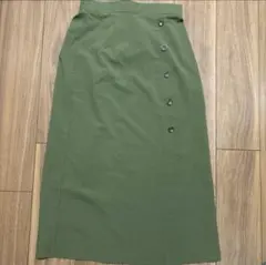 CHARME ロングスカート カーキ Lサイズのサムネイル