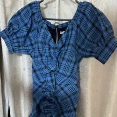 スナイデル　チェックタイトミニワンピース　SNIDEL