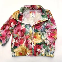 花柄ブルゾン 2〜3歳用 ジャンバー 風除け