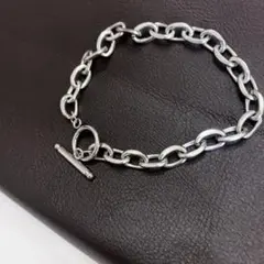 マンテルブレスレット ペアアクセ チェーン シルバー 19cm