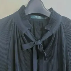 ralph laulenラルフローレン ネイビー プリーツ 長袖 ブラウス - メルカリ