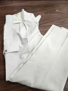 作業服 スラックス サイドポケット付き　ベージュ　ウエスト91