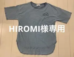 ロゴスデイズ　Tシャツ　オーバーサイズ　デニム風　ライトブルー