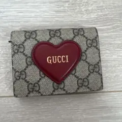 GUCCI GGスプリーム ハート 二つ折り財布 - メルカリ