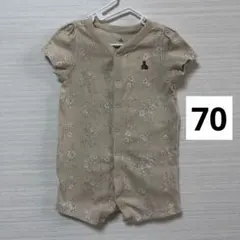 baby gap くまけつ　ロンパース　花柄　70cm