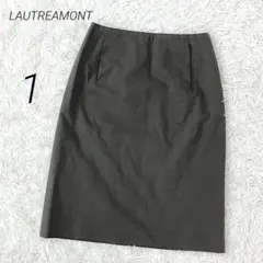 ロートレアモン タイトスカート 膝丈 コットン きれいめ 上品のサムネイル