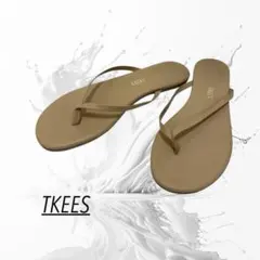 ＃ TKEES ティキーズ レザーサンダル ヌードカラー 24.5cm 春夏のサムネイル