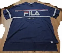 FILA ネイビー Tシャツ Mサイズ