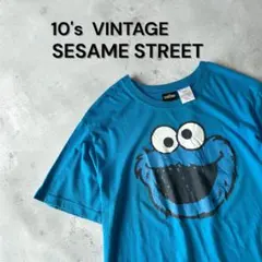 10sビンテージセサミストリートクッキーモンスターTシャツY2Kオフィシャルのサムネイル
