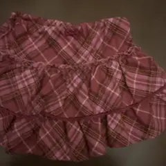 メゾピアノ チェック柄フリルキュロット　サイズ100