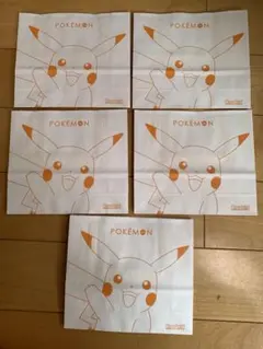 ５枚　ポケモン ピカチュウ Meine Rollen ギフト袋 ショッパー 紙袋のサムネイル