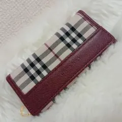 未使用27500円　ブルーレーベルクレストブリッジ　タータンチェック　レザー財布 未使用27500円 ブルーレーベルクレストブリッジ タータンチェック