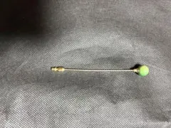 緑色ビーズの金属製髪飾り 約8cm 2411-07a-35