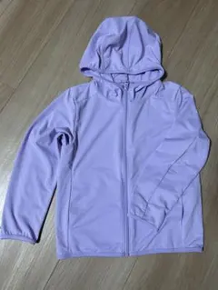 ユニクロ UNIQLO エアリズム 薄紫 フード付きパーカー 110